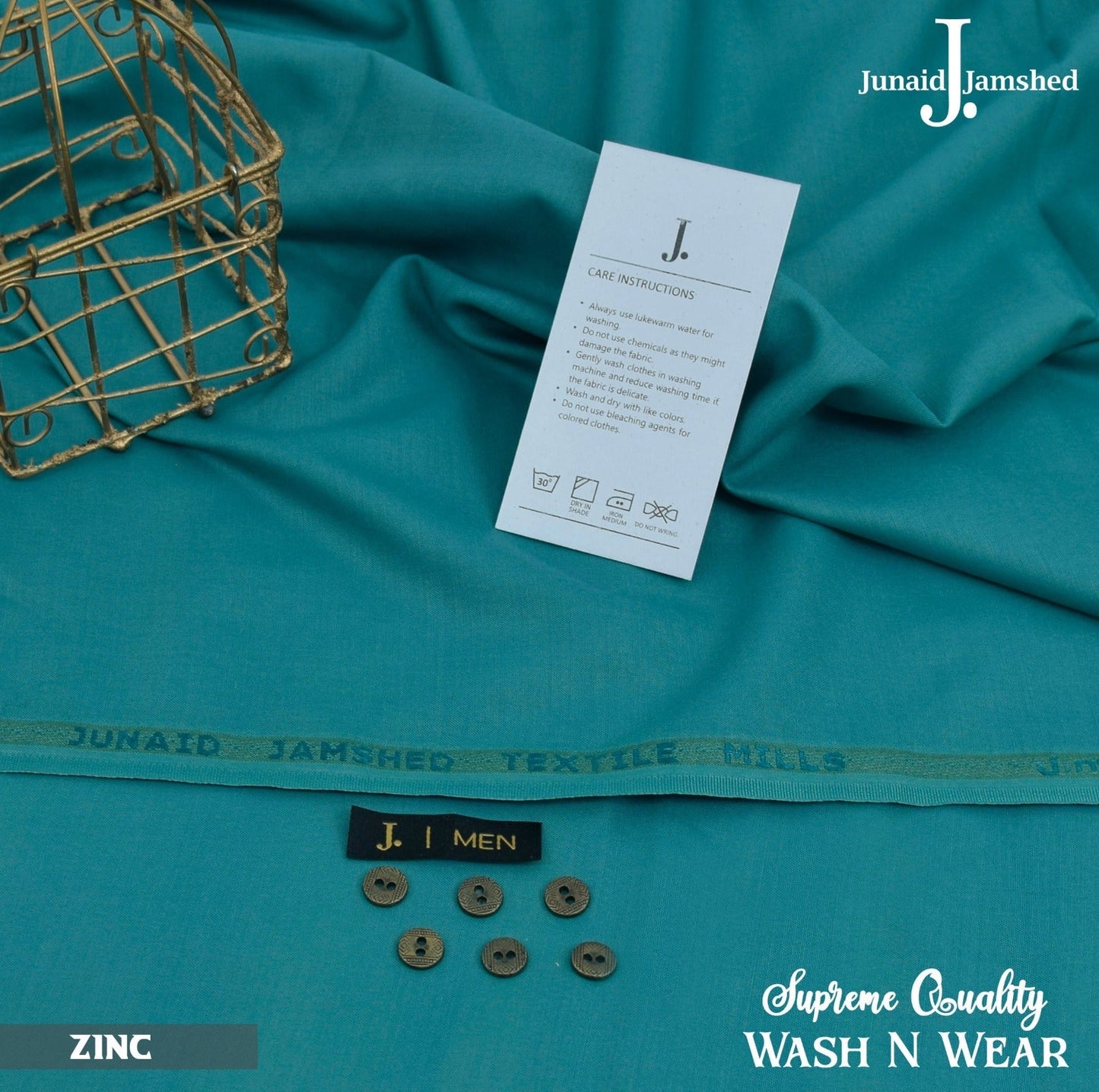 J. Junaid Jamshed wash and Wear Boski zinc