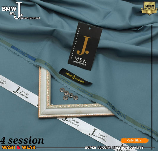 J. Junaid Jamshed wash and Wear Boski cadet blue