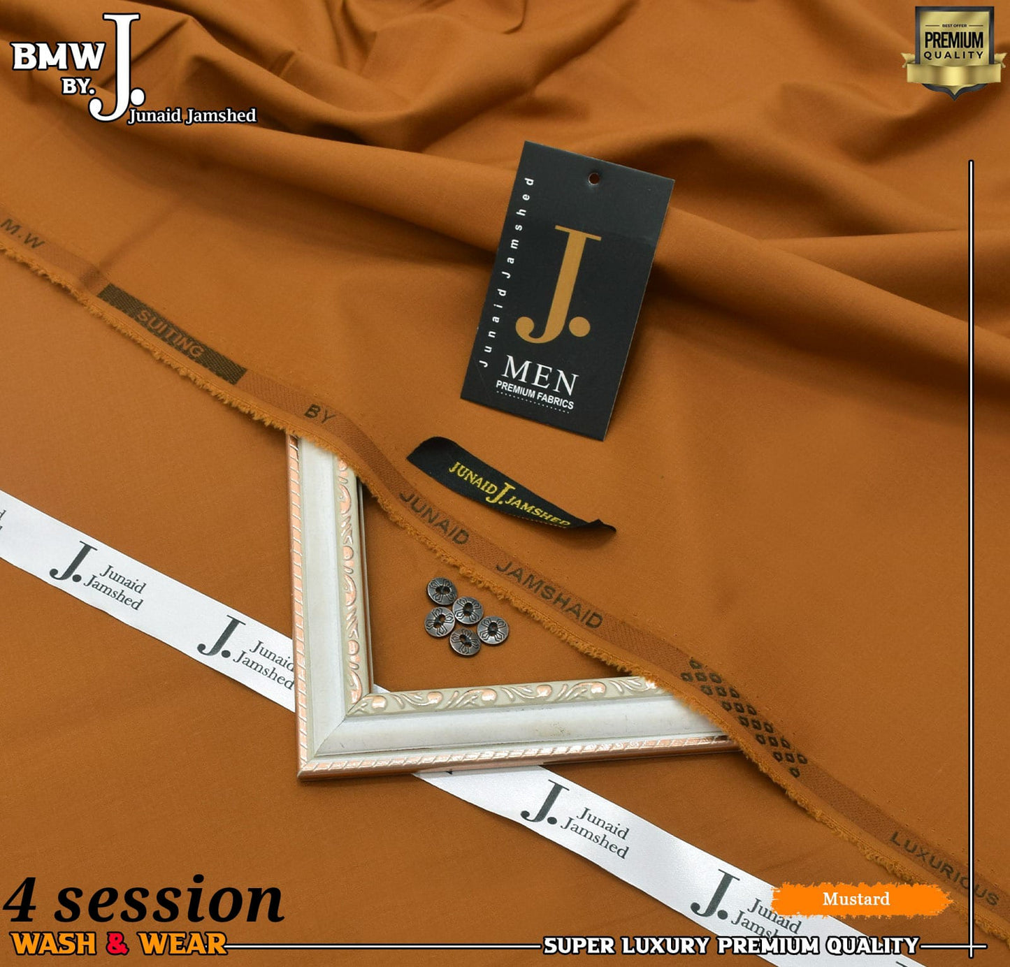 J. Junaid Jamshed wash and Wear Boski Musted