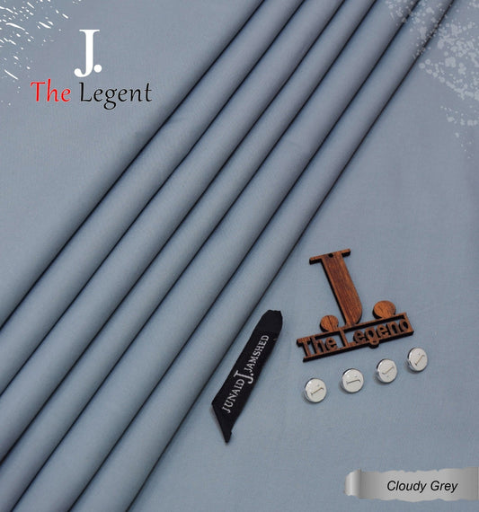 J. Junaid Jamshed wash and Wear Boski Metalic Gray