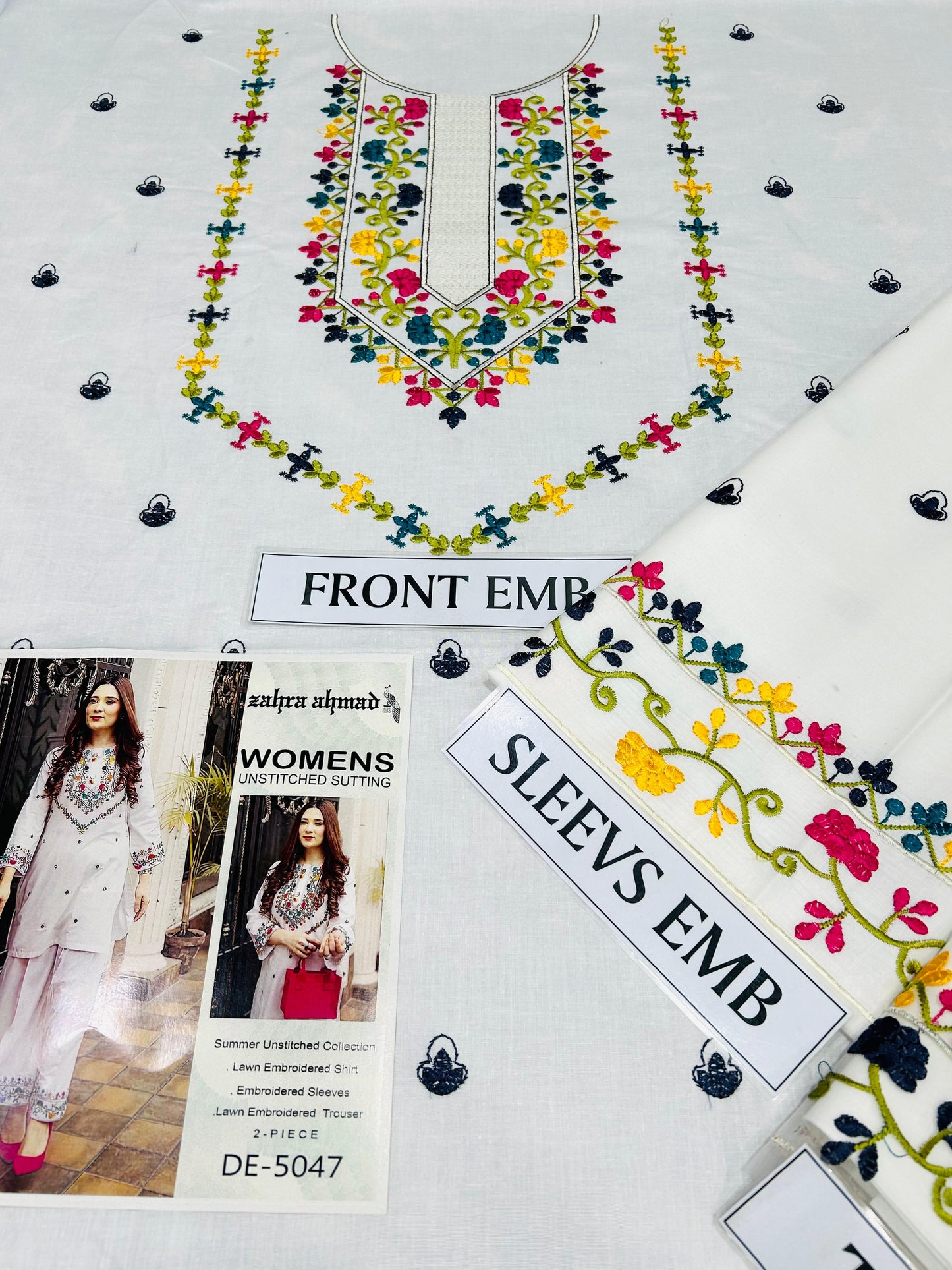 BRAND GHAZAL 2pcs EMB